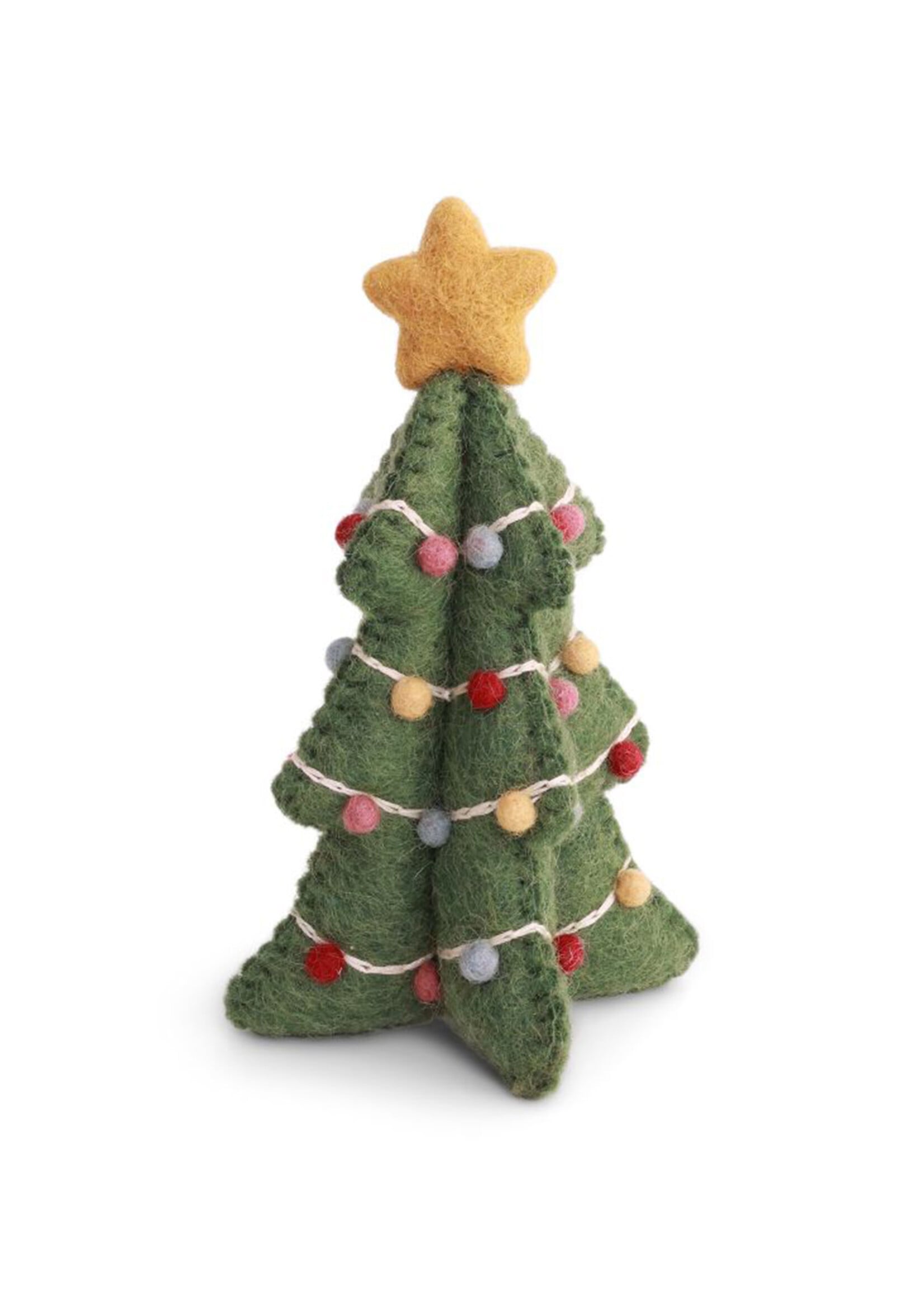 Gry and Sif Small 6 " Felt Christmas Tree with Garland