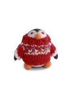 Gry and Sif Felt Penguin with Sweater Ornament