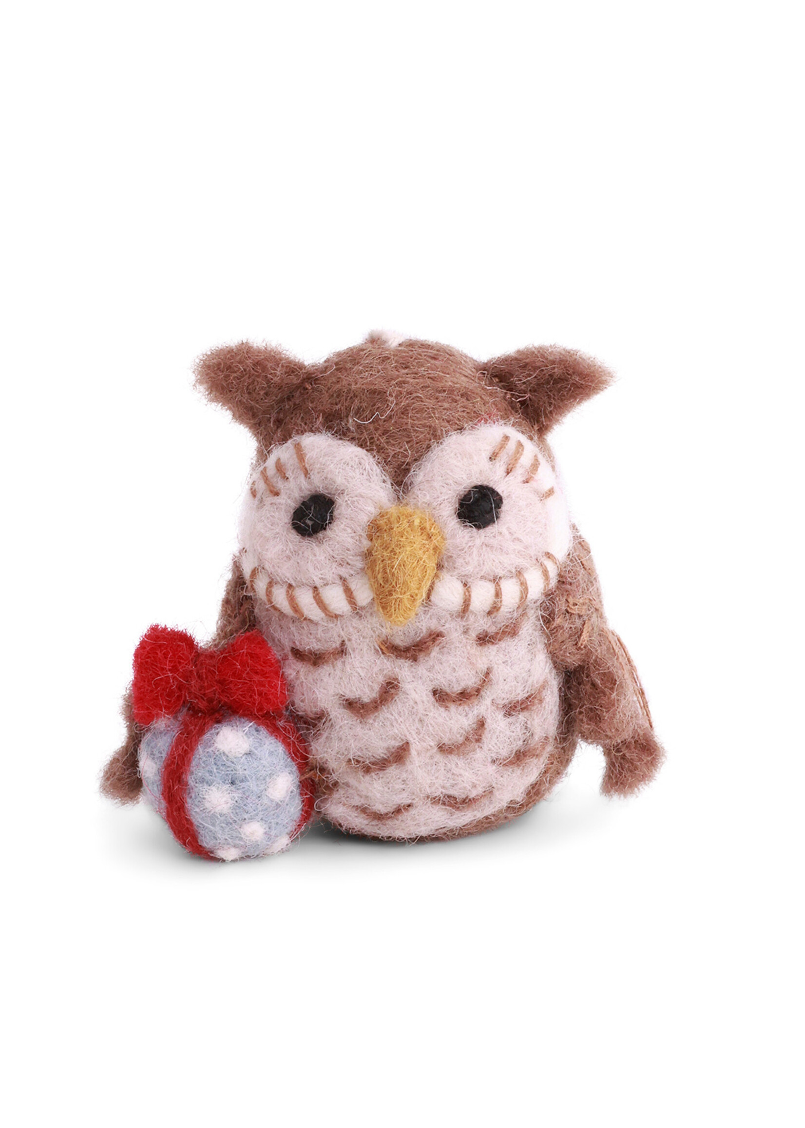 Gry and Sif Felt Owl with Gift Ornament