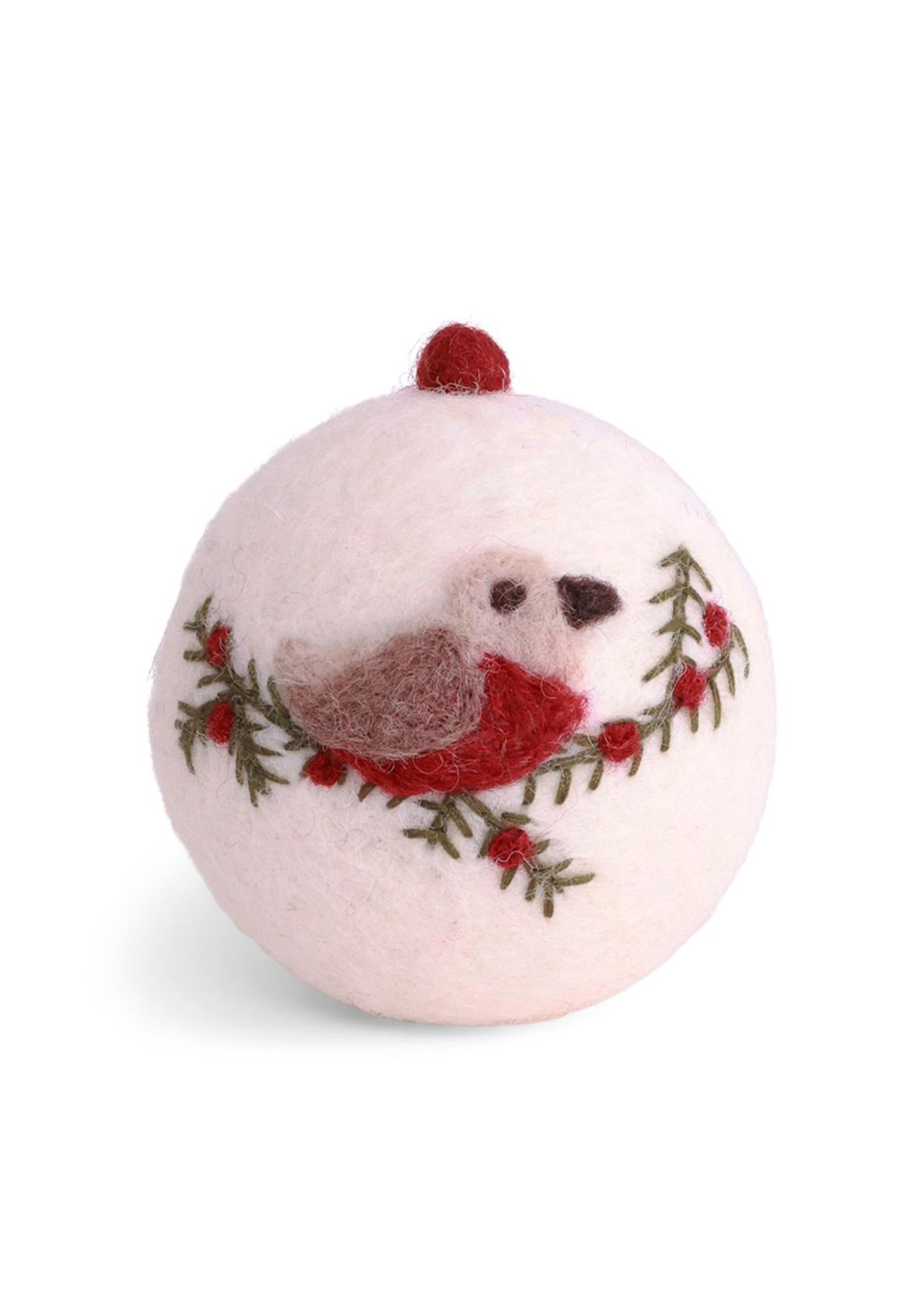 Gry and Sif Felt Bauble Ornament - Bird