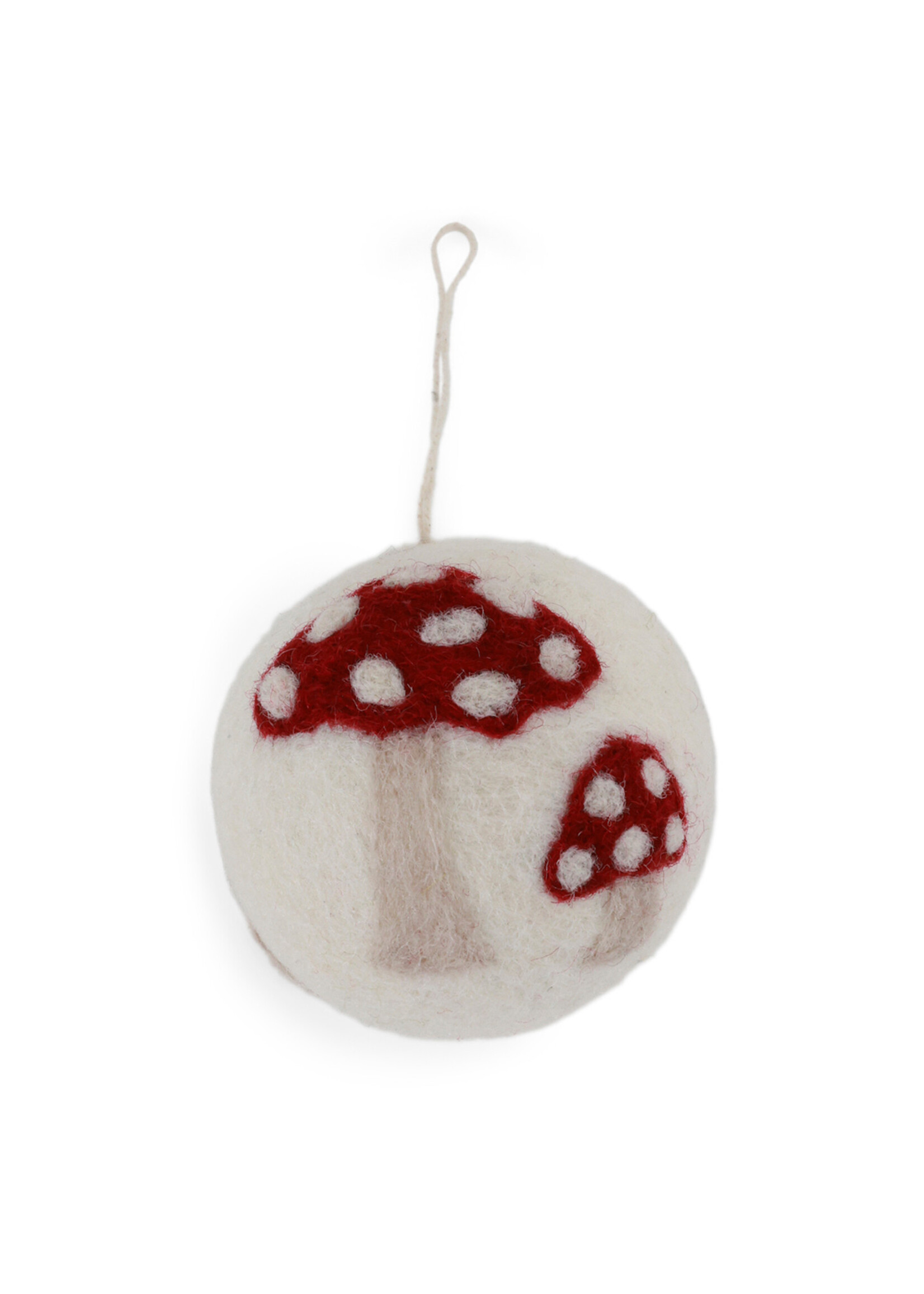 Gry and Sif Felt Bauble Ornament - Mushrooms