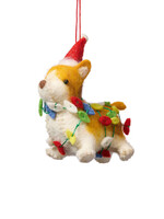 SERRV Felt Festive Corgi Ornament