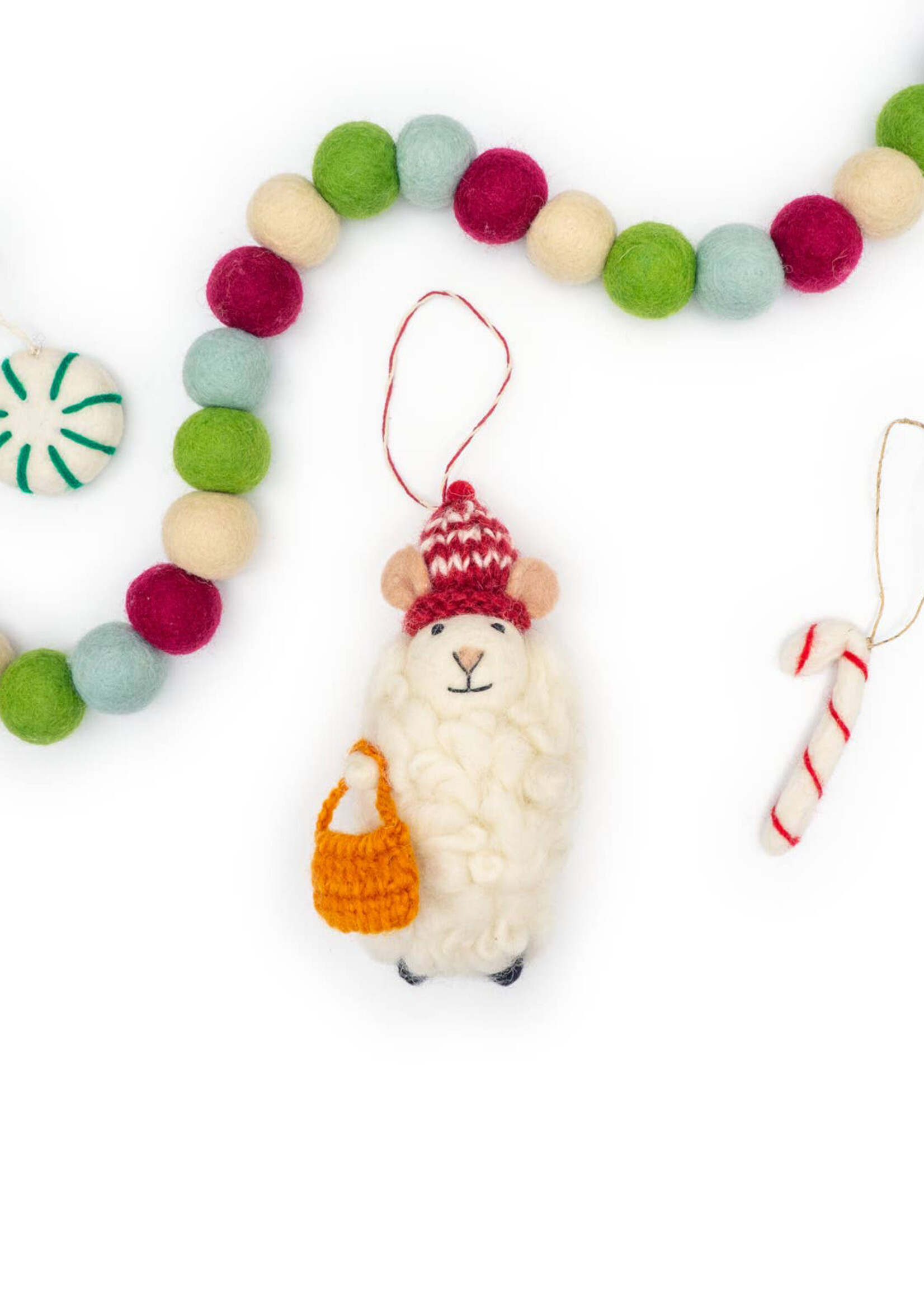 Friendsheep Felt Sheepy Mouse Ornament