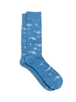 Conscious Step Men's Blue Dolphins Socks