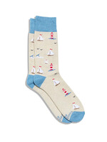 Conscious Step Men's Smooth Sailing Socks - Protect Oceans