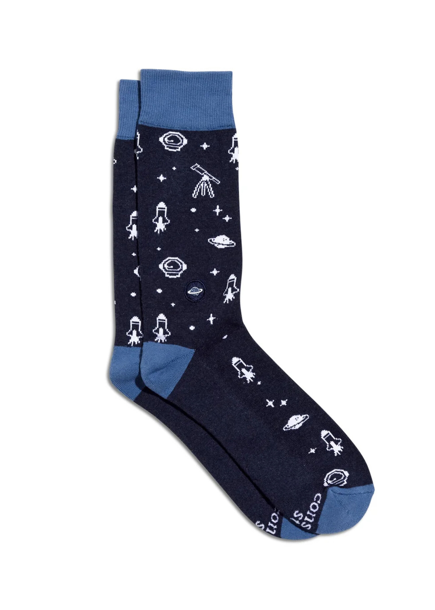 Conscious Step Men's Space Icon Socks
