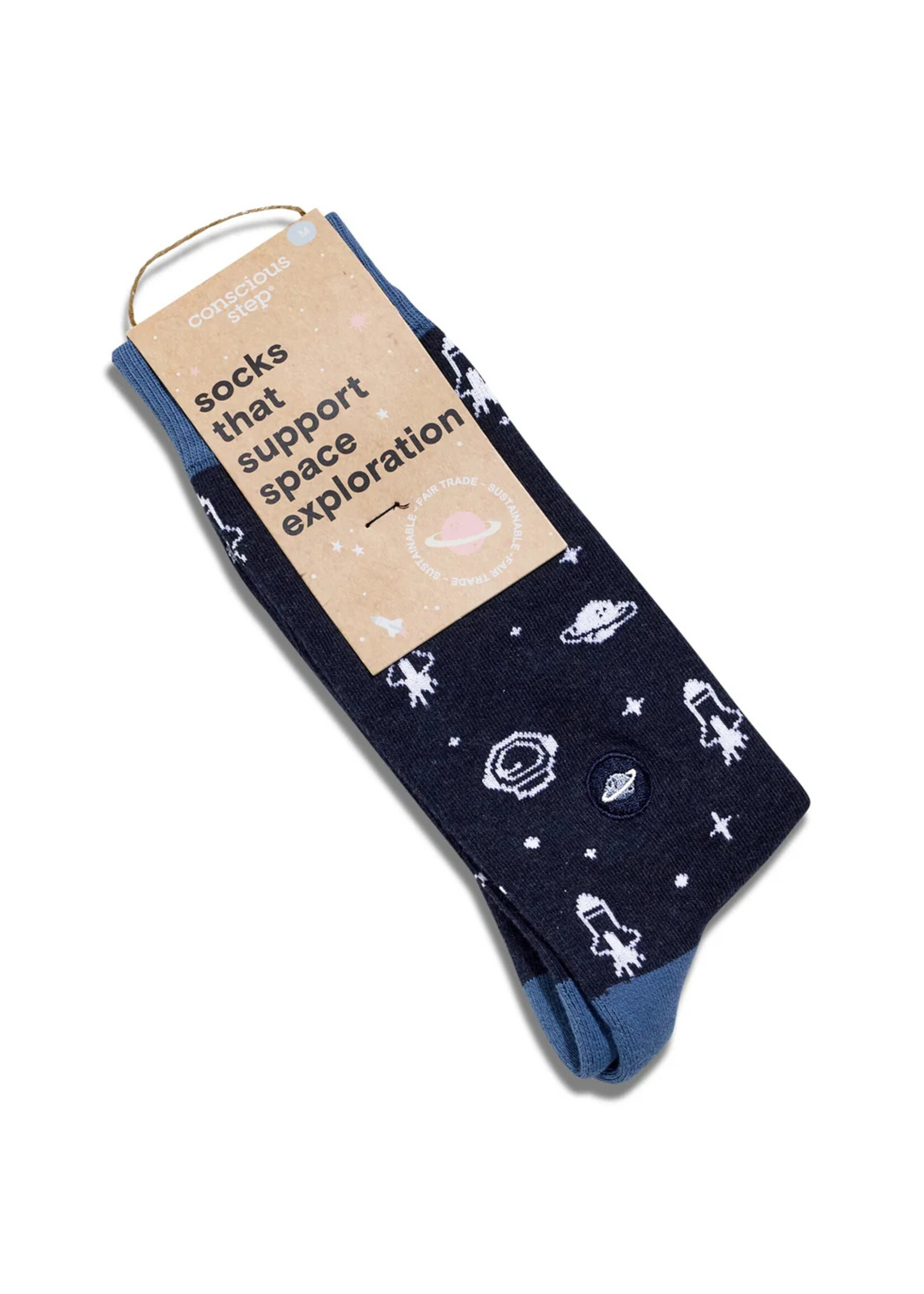 Conscious Step Men's Space Icon Socks