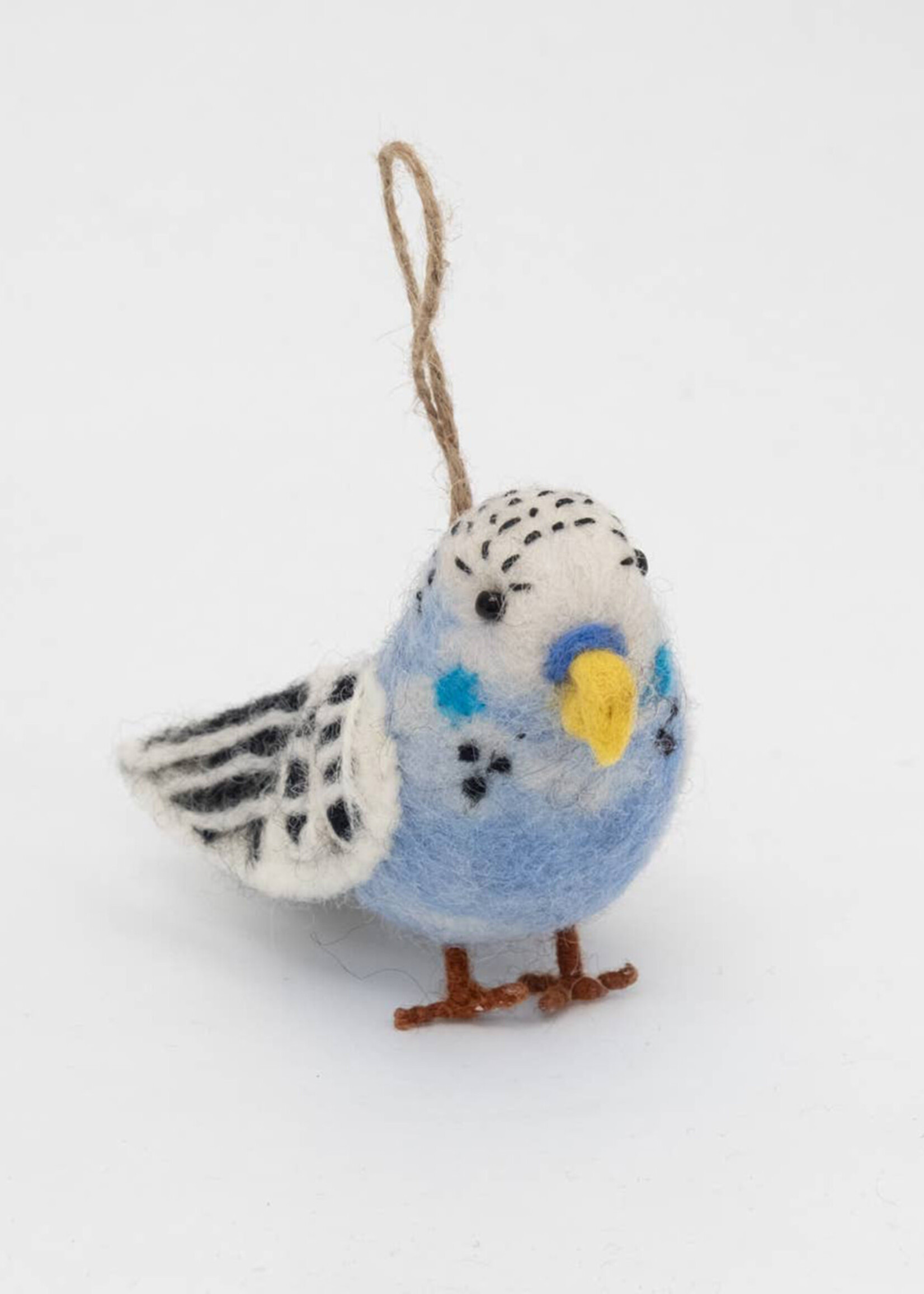 The Winding Road Felt Parakeet Ornament