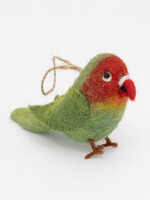 The Winding Road Felt Love Bird Ornament