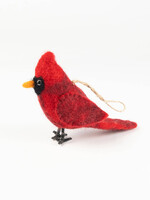 The Winding Road Felt Red Cardinal Ornament