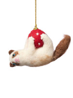 SERRV Felt Playful Kitty Ornament