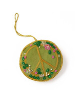 Matr Boomie Beaded Peace Sign Ornament