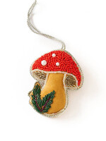 Matr Boomie Beaded Mushroom Ornament