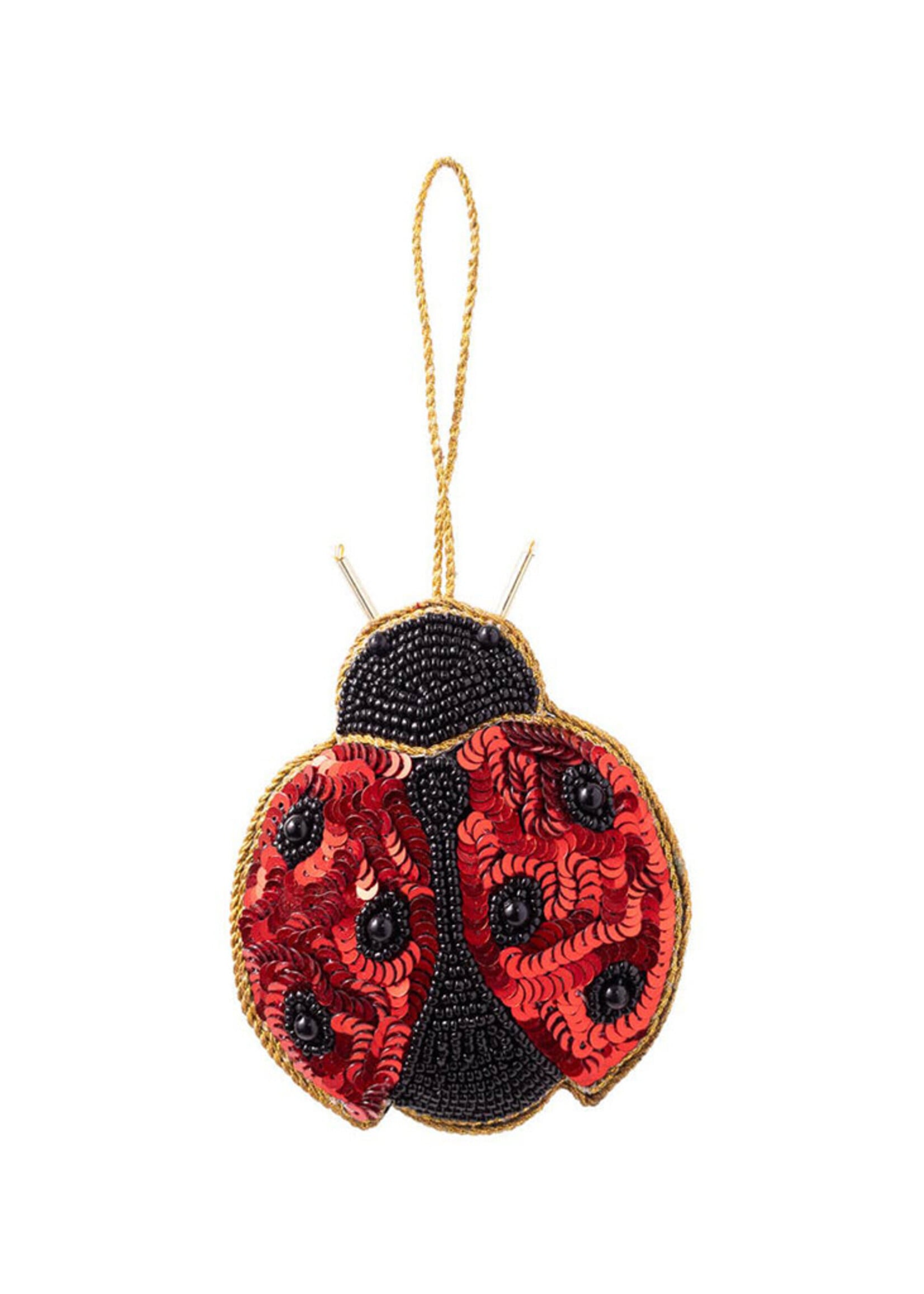 Matr Boomie Beaded  Ladybug Ornament