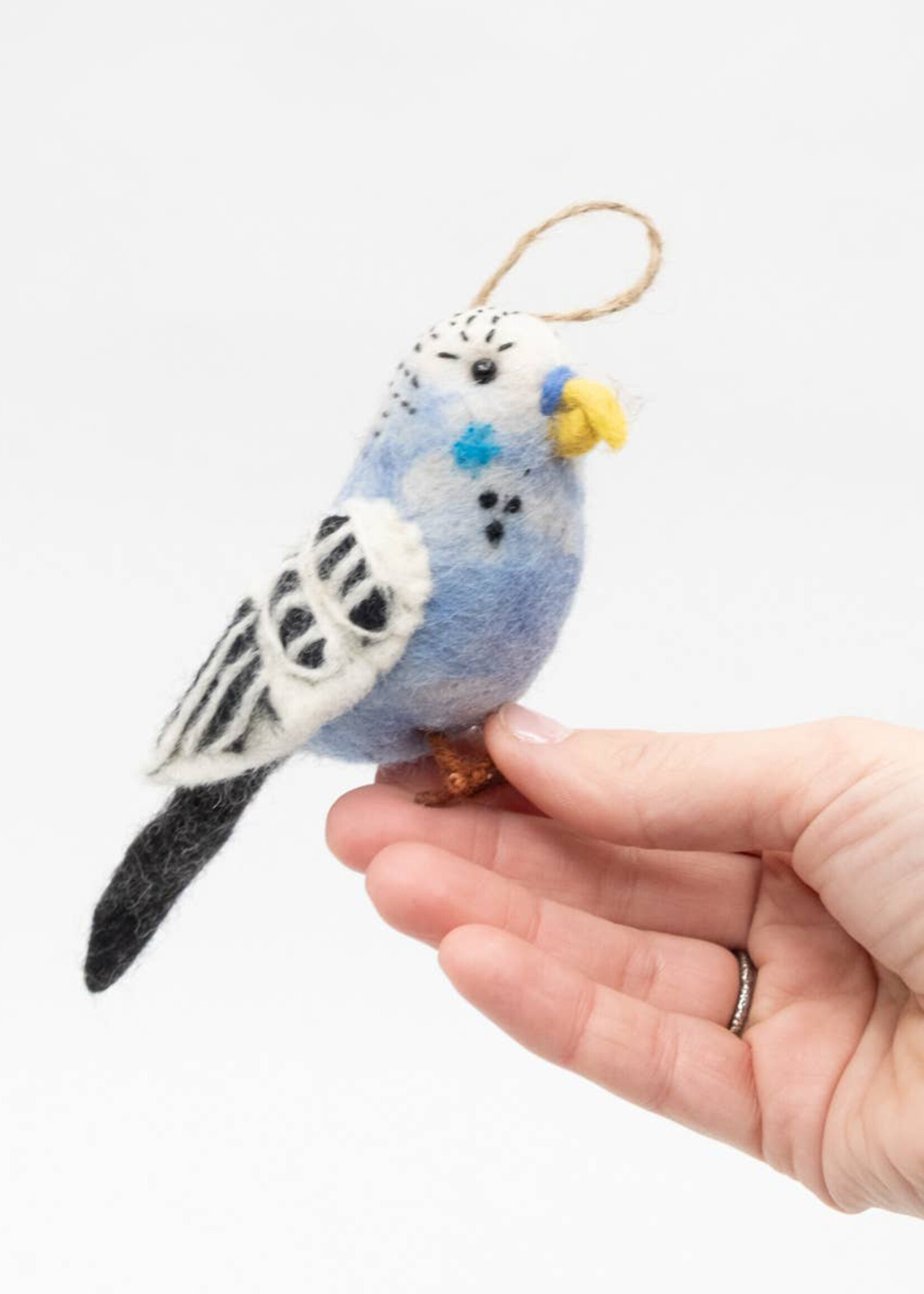 The Winding Road Felt Parakeet Ornament