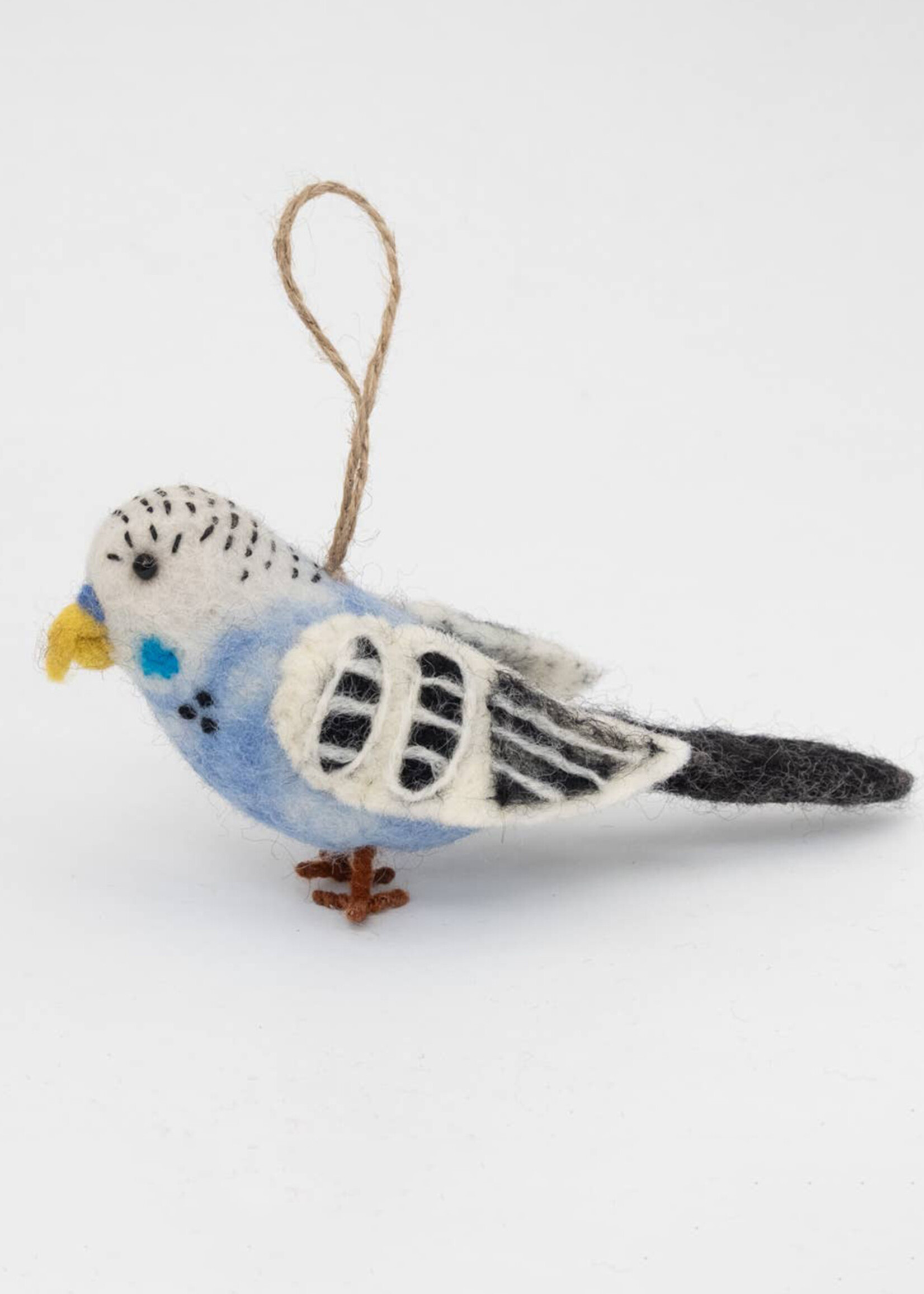 The Winding Road Felt Parakeet Ornament