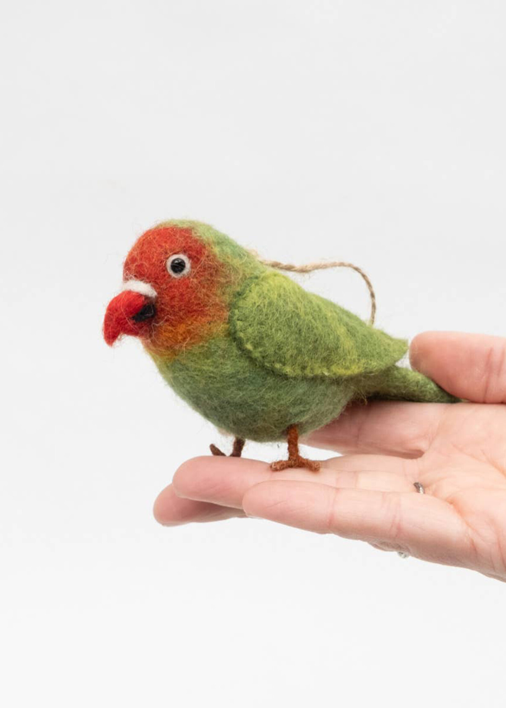 The Winding Road Felt Love Bird Ornament