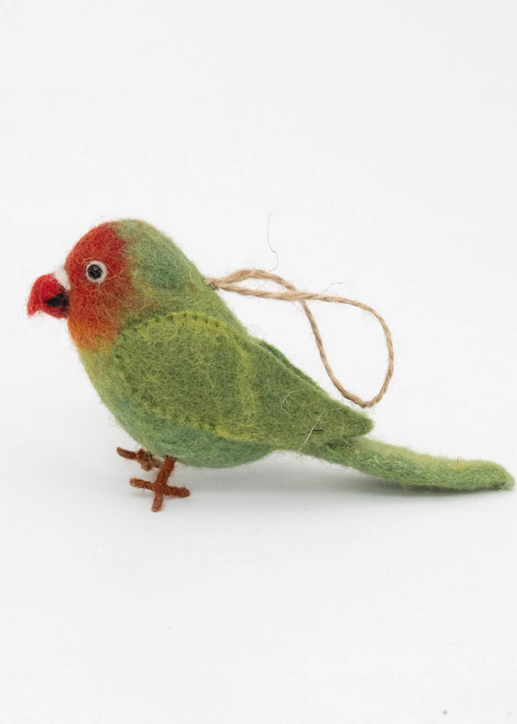 The Winding Road Felt Love Bird Ornament