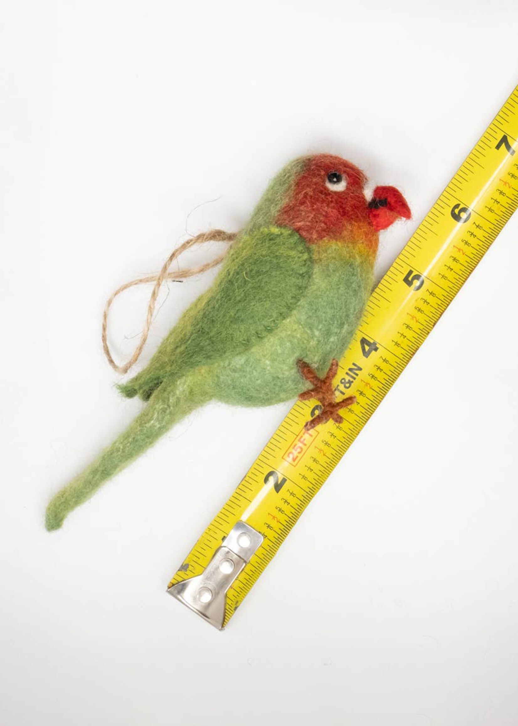 The Winding Road Felt Love Bird Ornament