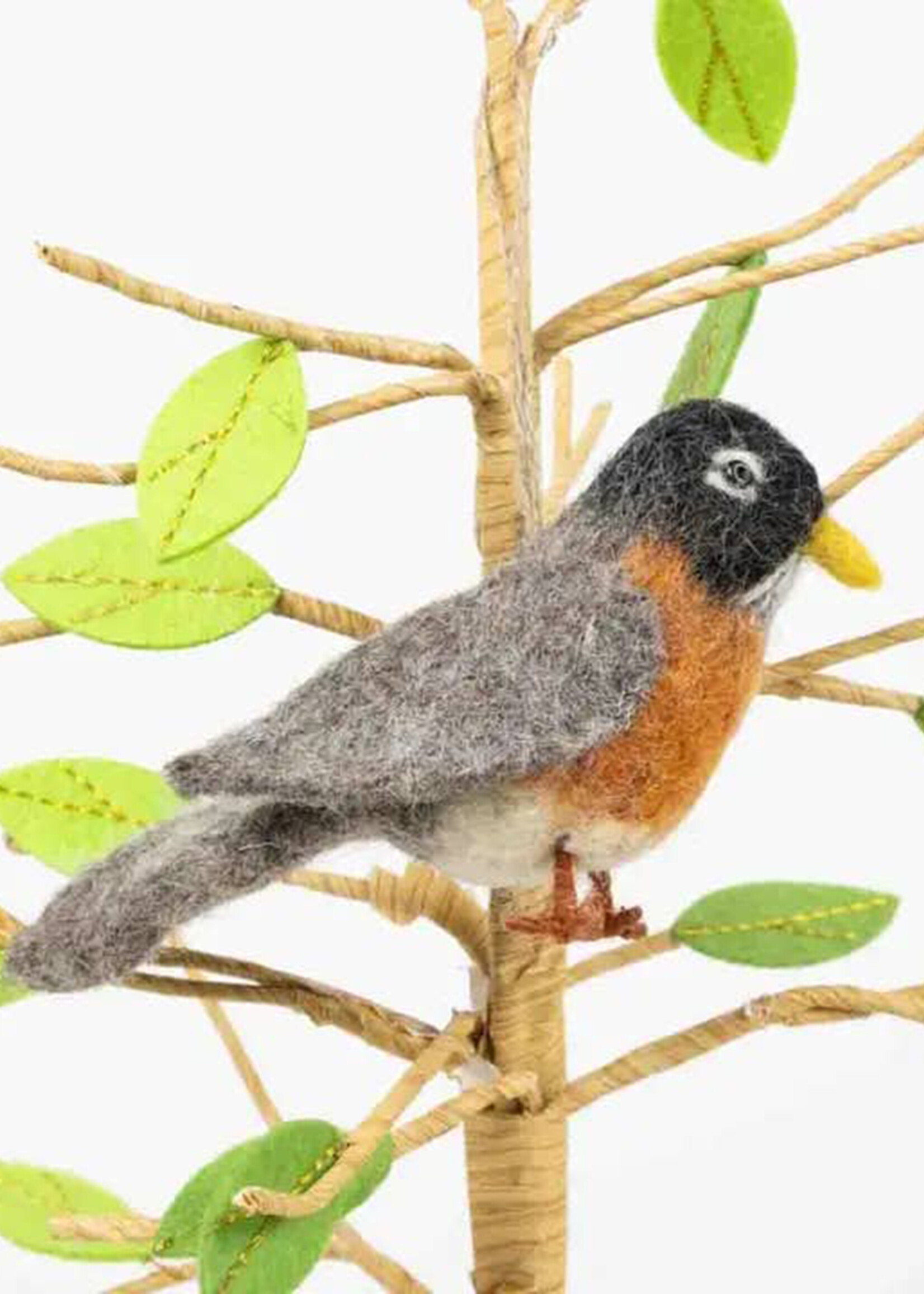 The Winding Road Felt Robin Ornament