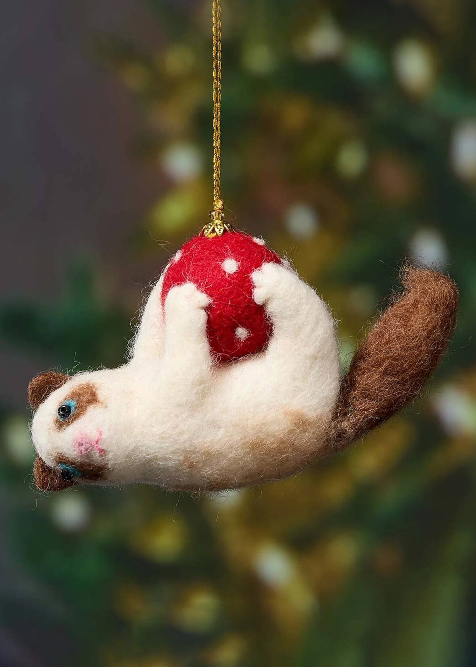 SERRV Felt Playful Kitty Ornament