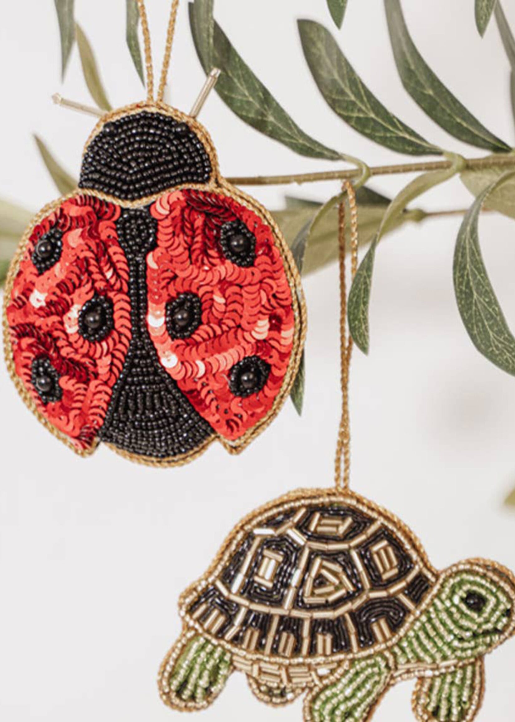 Matr Boomie Beaded Turtle Ornament