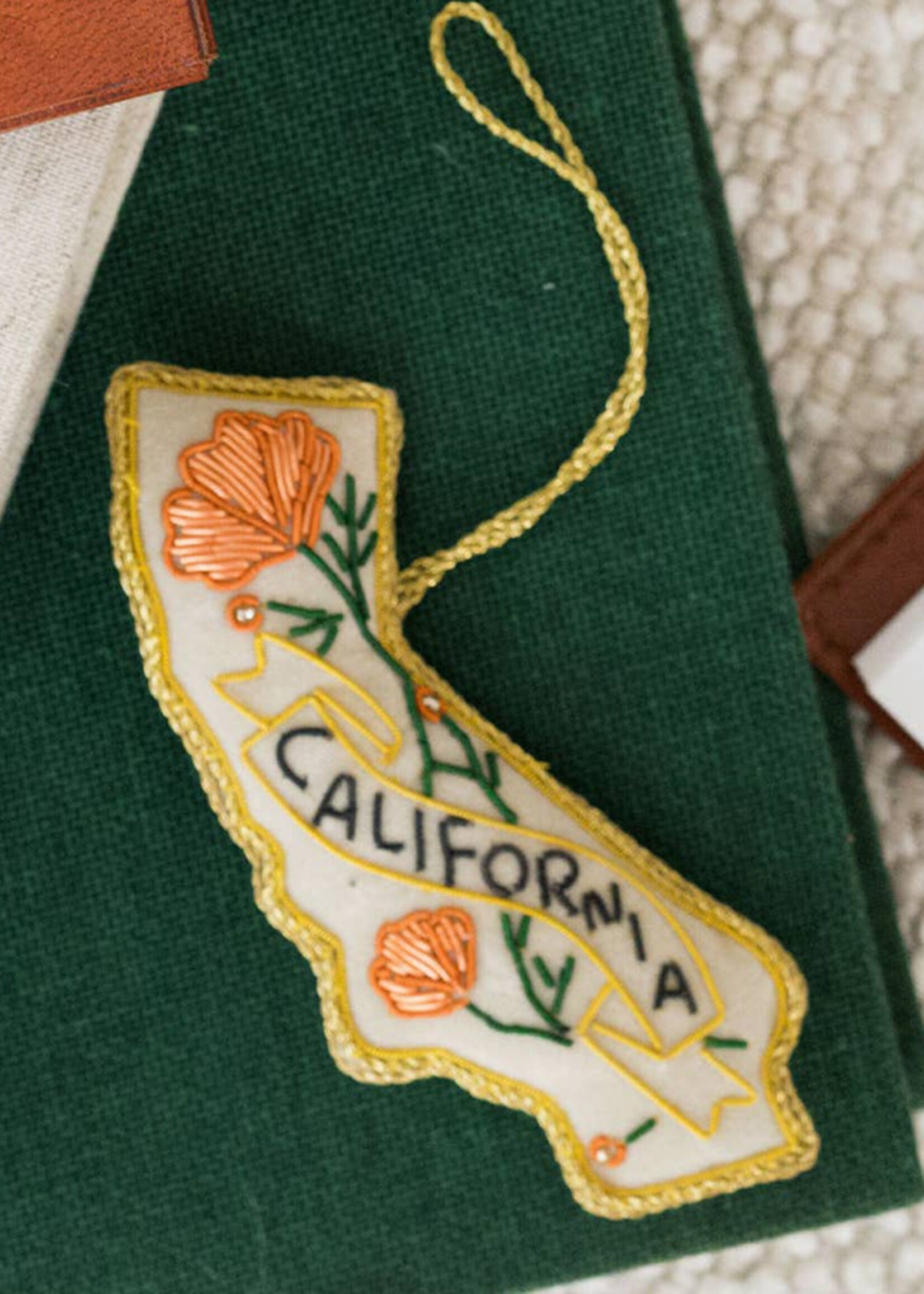Matr Boomie California State Plush Ornament with Poppy