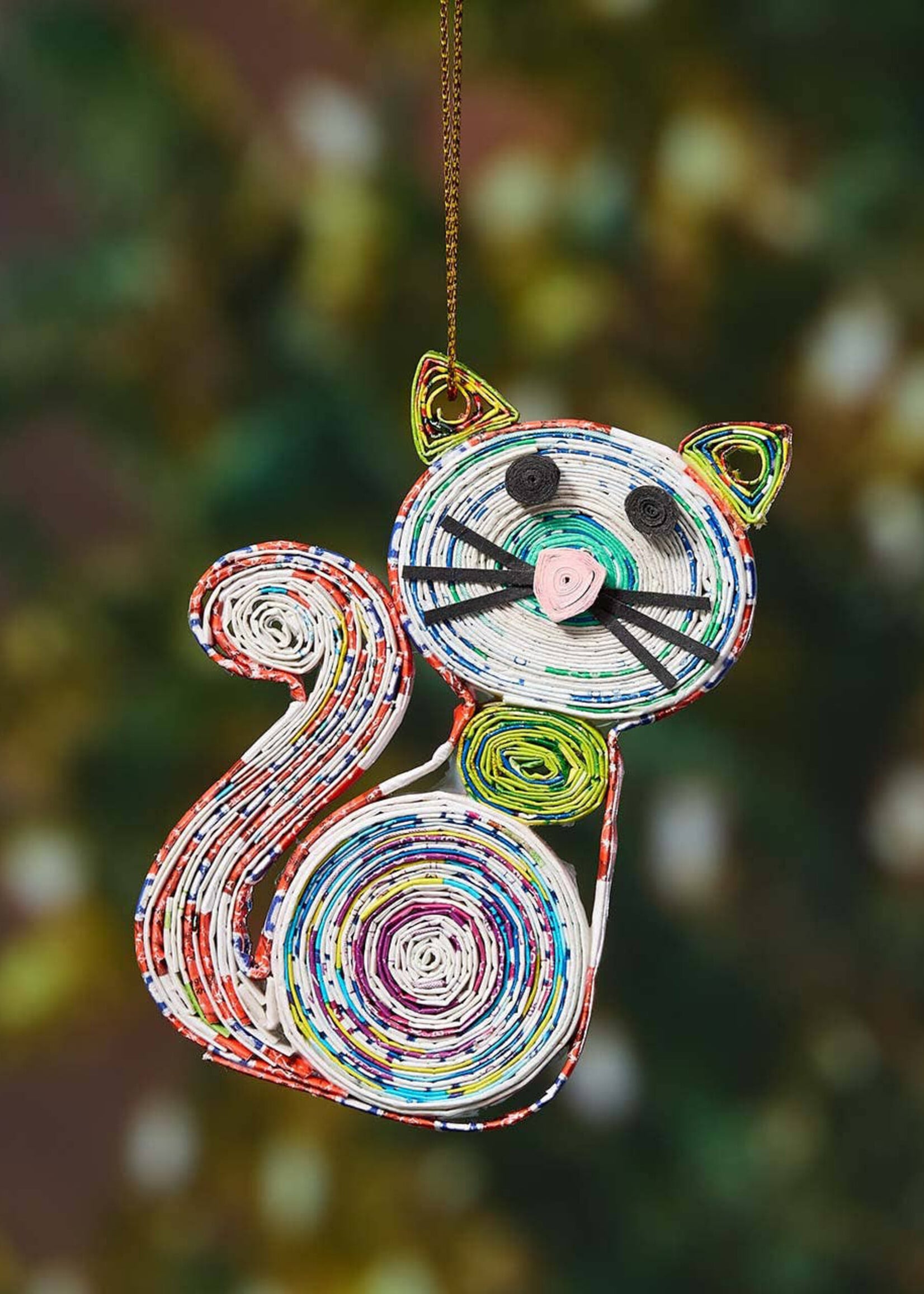 SERRV Quilled Cat Ornament