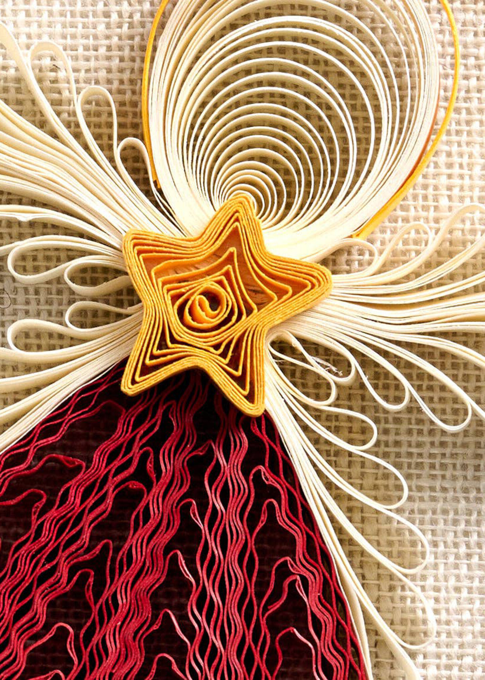 Ten Thousand Villages Quilled Tuyen Angel Ornament