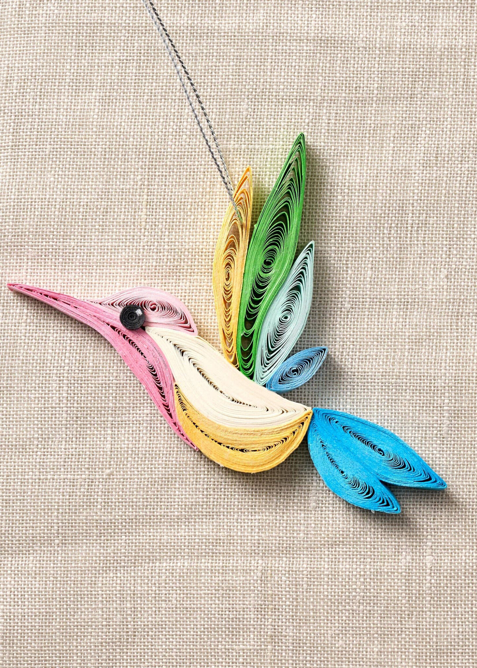 Ten Thousand Villages Quilled Chim Hummingbird Ornament