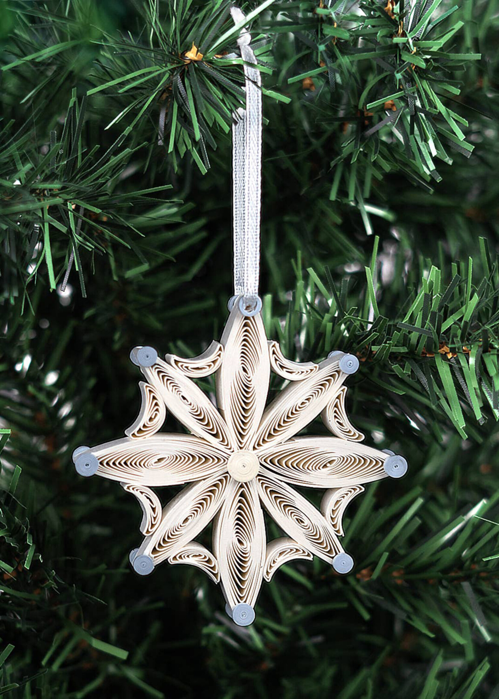 Quilling Cards Quilled Snowflake Ornament