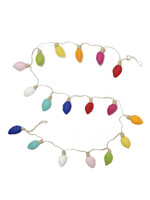 The Winding Road Felt Vintage Christmas Lights Garland