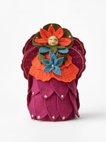 Global Goods Partners Felt Flower Angel Tree Topper