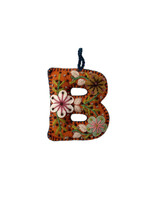 Andes Gifts Embroidered Letter B Ornament/Keychain