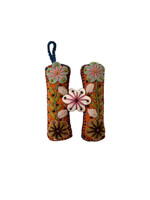 Andes Gifts Embroidered Letter H Ornament/Keychain