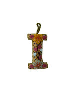 Andes Gifts Embroidered Letter I Ornament/Keychain