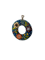Andes Gifts Embroidered Letter O Ornament/Keychain