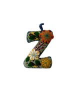 Andes Gifts Embroidered Letter Z Ornament/Keychain