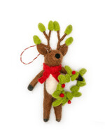 Friendsheep Felt Andy Wreath Deer Ornament