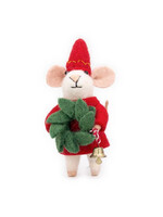 Friendsheep Felt Jingle Elf Mouse Ornament