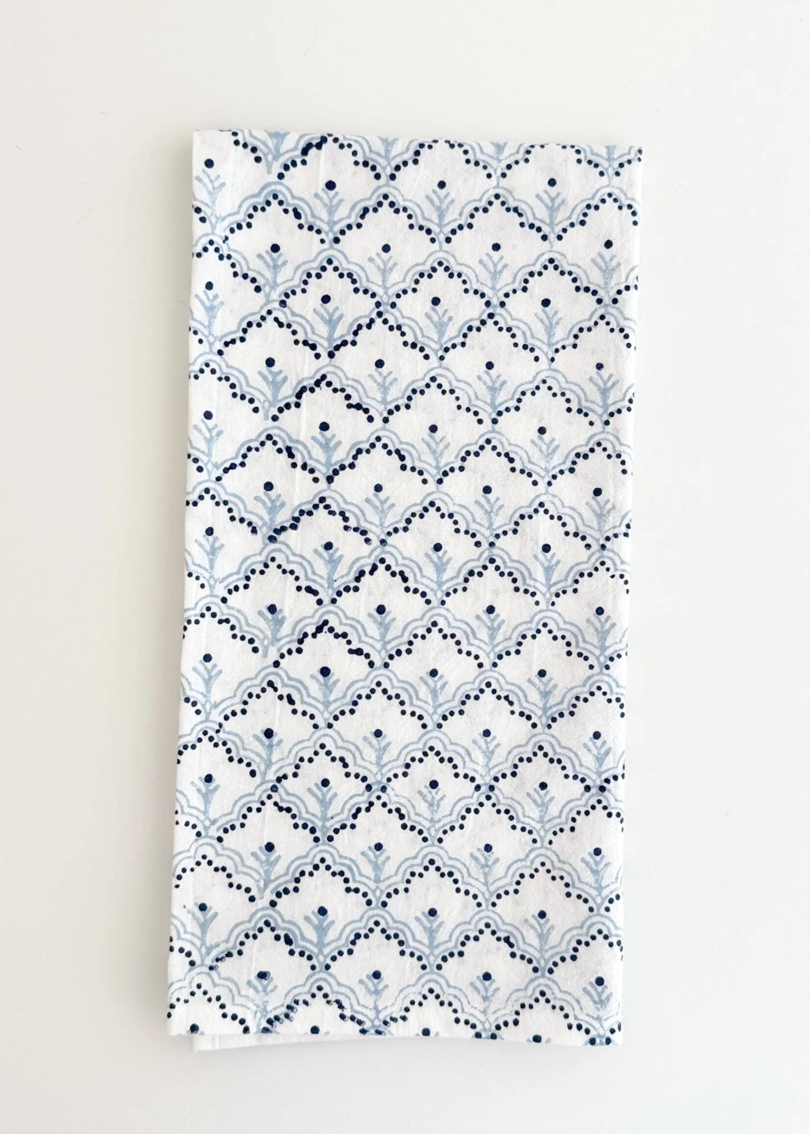 Mended Blue Jaipur Tea Towel