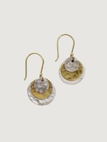 Ten Thousand Villages Layered Disk Earrings