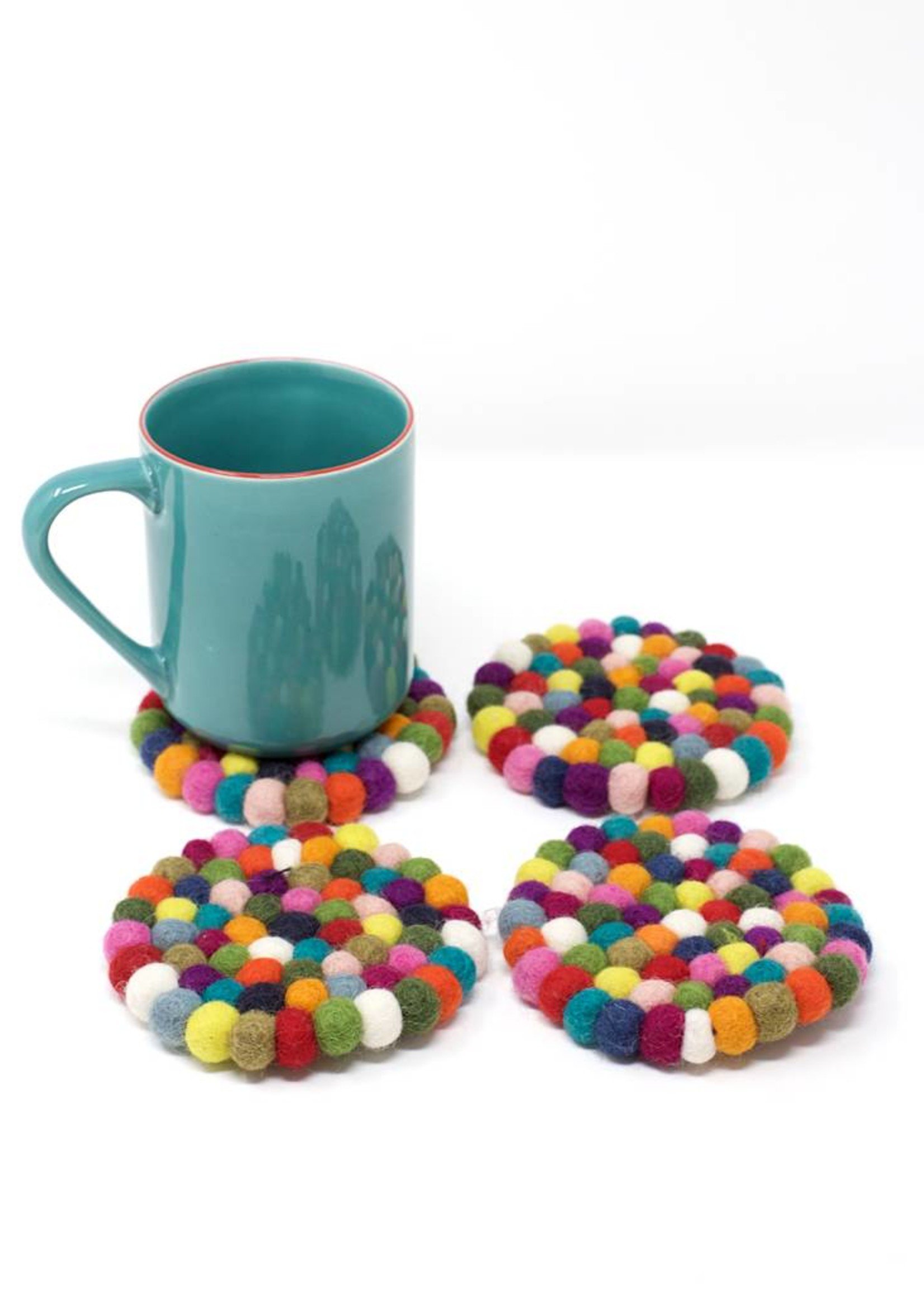 EARTH FELT BALL AND BOWL SET - Bellaboo