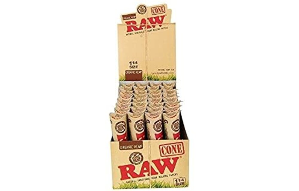 Raw - Pre Rolled Cones Organic 1.25 6ct
