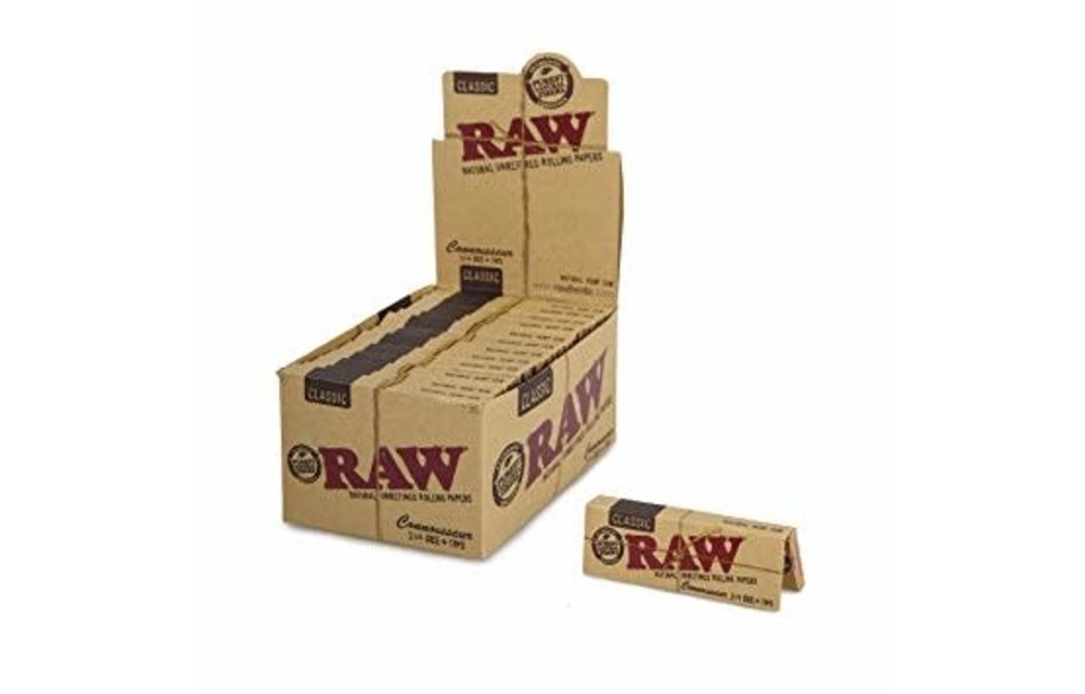 Raw - Rolling Papers Classic Connoisseurs 1.25 & Tips
