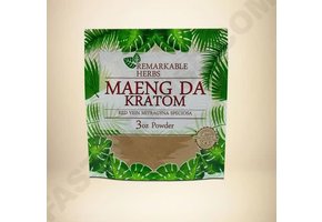 Remarkable Herbs - Kratom Powder Red Vein Maeng Da 3oz