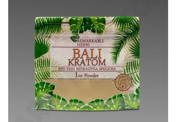 Remarkable Herbs - Kratom Powder Red Vein Bali 1oz