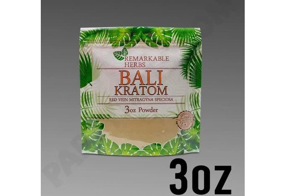 Remarkable Herbs - Kratom Powder Red Vein Bali 3oz