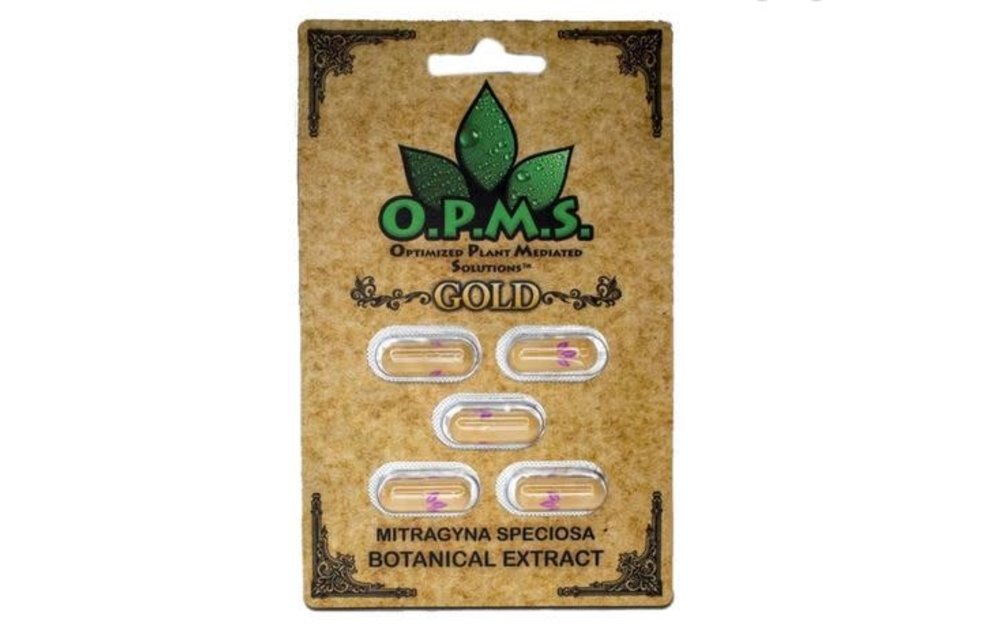OPMS - Kratom Extract Capsules Gold 5ct