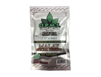 OPMS - Kratom Capsules Silver Malay 30g (60 caps)